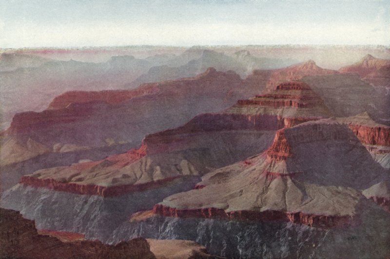 Grand Canyon, Arizona, solnedgang fra Hopi Point (farvet foto) af American Photographer