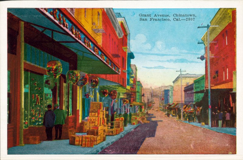 Grant Avenue, Chinatown, San Francisco, Californien (foto i farver) af American Photographer