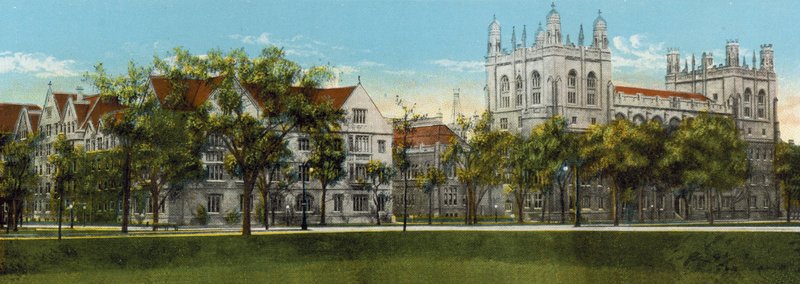 Harper Memorial Library, University of Chicago (farvet foto) af American Photographer