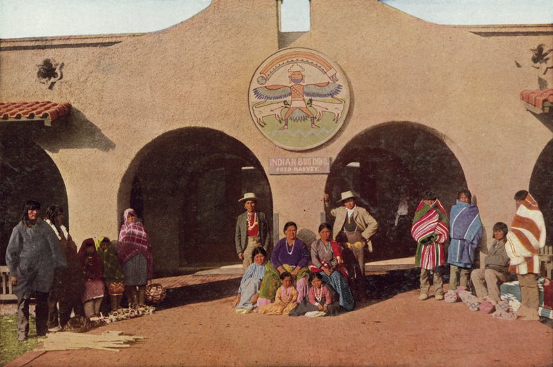 Indian Building, Albuquerque, New Mexico (farvet foto) af American Photographer