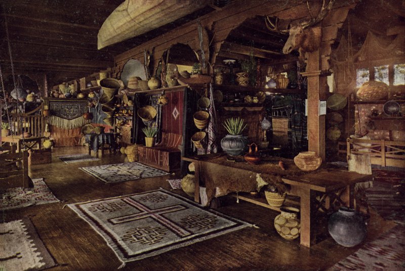 Interior Indian Building, Albuquerque, New Mexico (farvet foto) af American Photographer