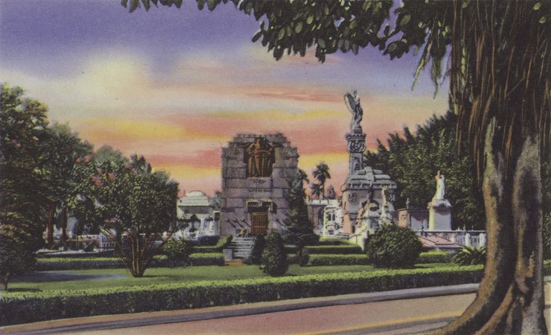 Interior del Cementerio, Interior of Cemetery (farvet foto) af American Photographer