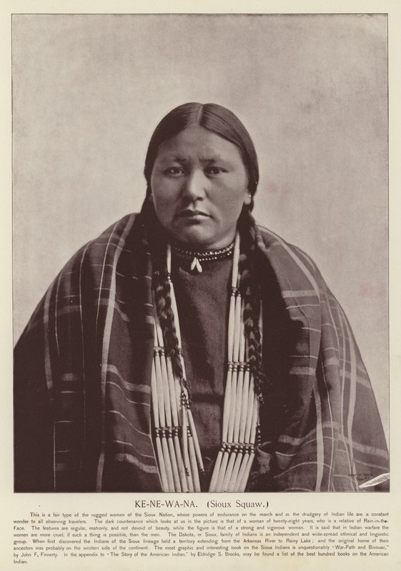 Ke-Ne-Wa-Na, Sioux Squaw af American Photographer
