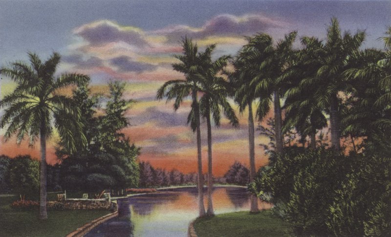 Lago del Country Club, Lake at Country Club Park (farvet foto) af American Photographer