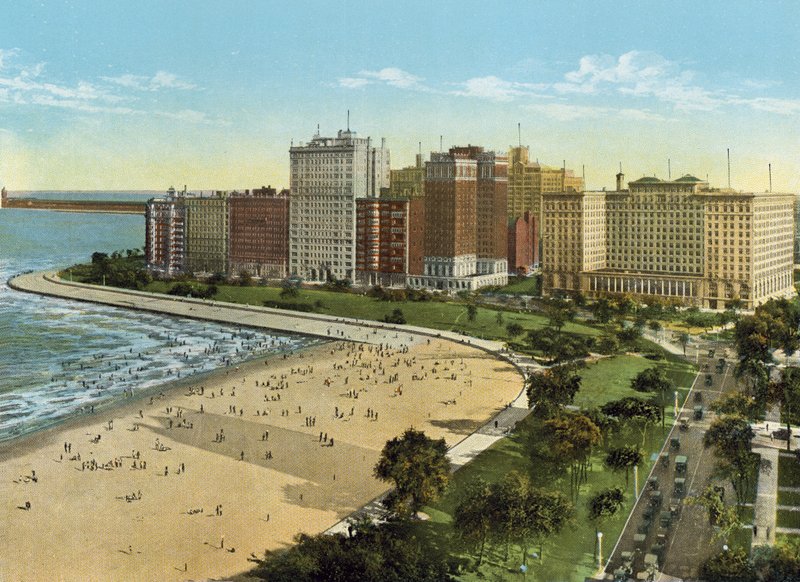 Lake Shore Drive (farvet foto) af American Photographer