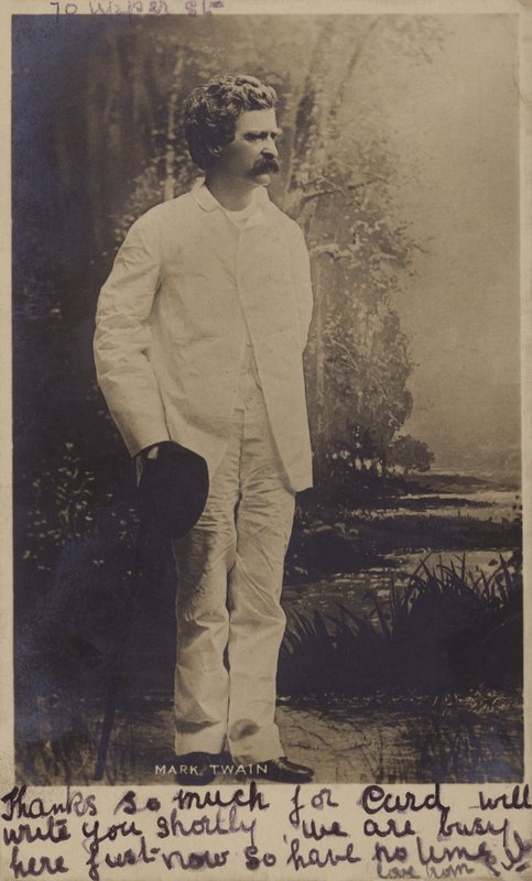 Mark Twain (1835-1910), amerikansk forfatter af American Photographer