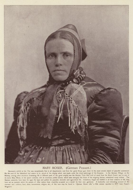 Mary Moser, tysk bonde af American Photographer