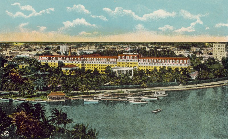 Miami, Florida, ca. 1925: The Royal Palm Hotel (farvefoto) af American Photographer