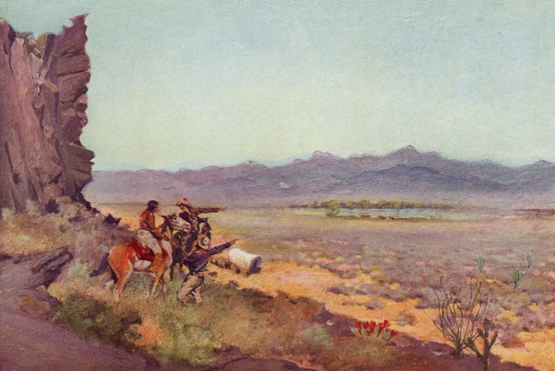 Mirage on the Desert, Arizona (farvet foto) af American Photographer