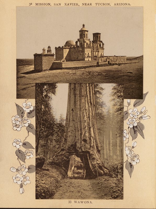 Mission, San Xavier, nær Tucson, Arizona; Wawona (s/h-foto) af American Photographer