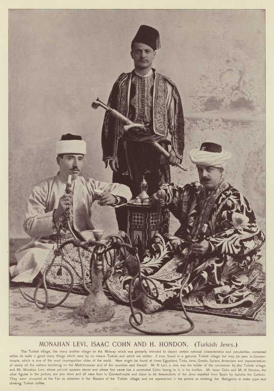 Monahan Levi, Isaac Cohn og H Hondon, tyrkiske jøder af American Photographer