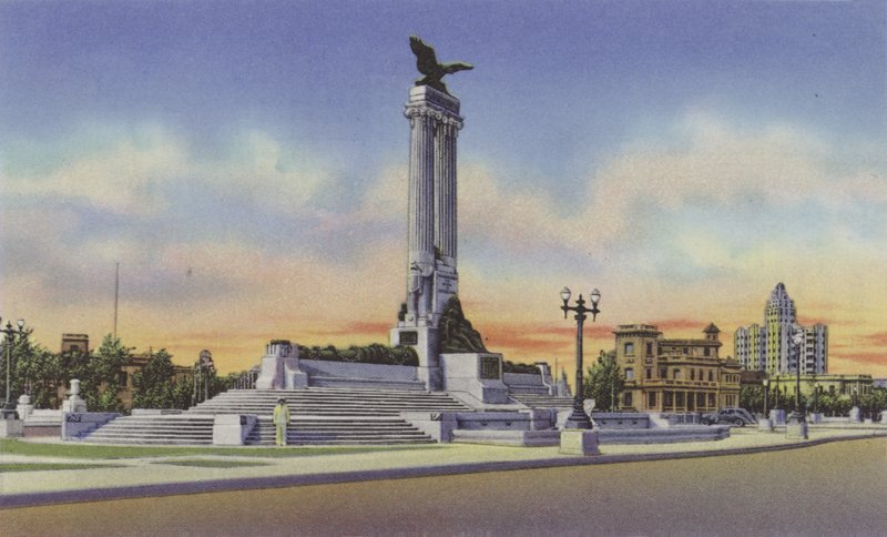 Monumento al Maine, Maine Monument (farvet foto) af American Photographer