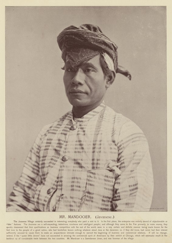 Mr. Mandooer, javanesisk af American Photographer