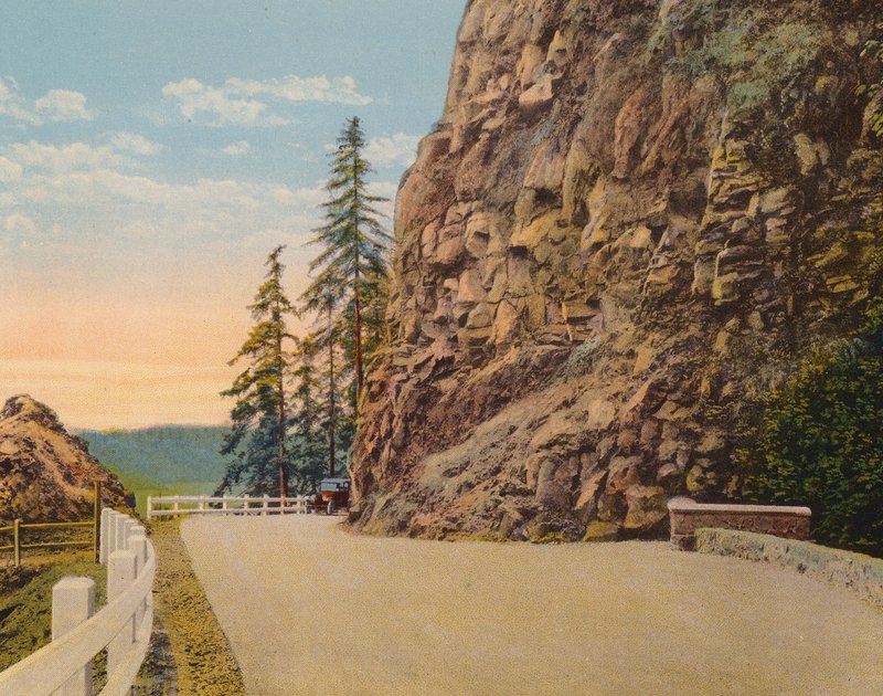 Nær Little Jack Falls, Lower Columbia River Highway (farvefoto) af American Photographer