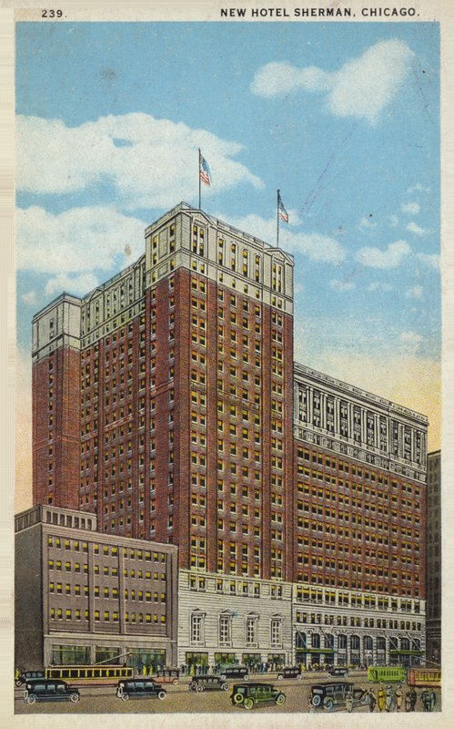 New Hotel Sherman, Chicago, Illinois, USA (foto i farver) af American Photographer