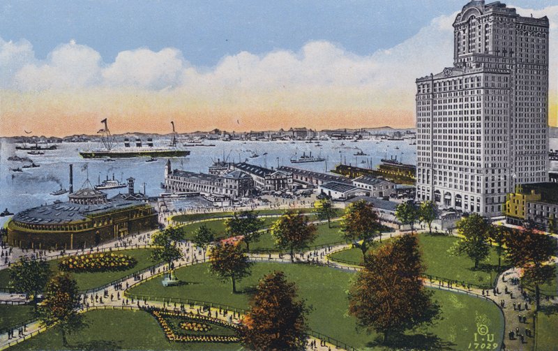 New York: Battery Park (farvefoto) af American Photographer