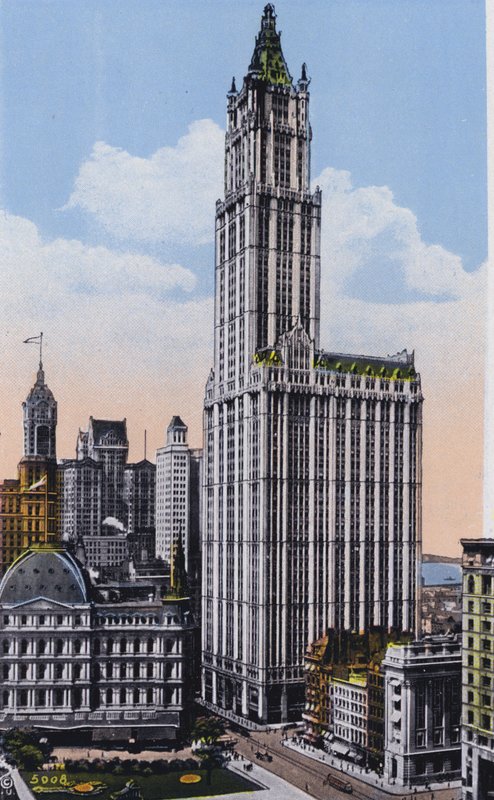 New York: Woolworth Building (farvefoto) af American Photographer