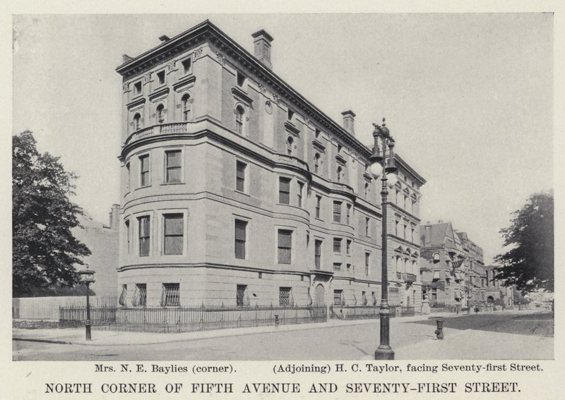 North Corner af Fifth Avenue og Seventy-First Street (s/h-billede) af American Photographer