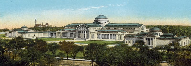 Old Field Museum i Jackson Park (farvet foto) af American Photographer