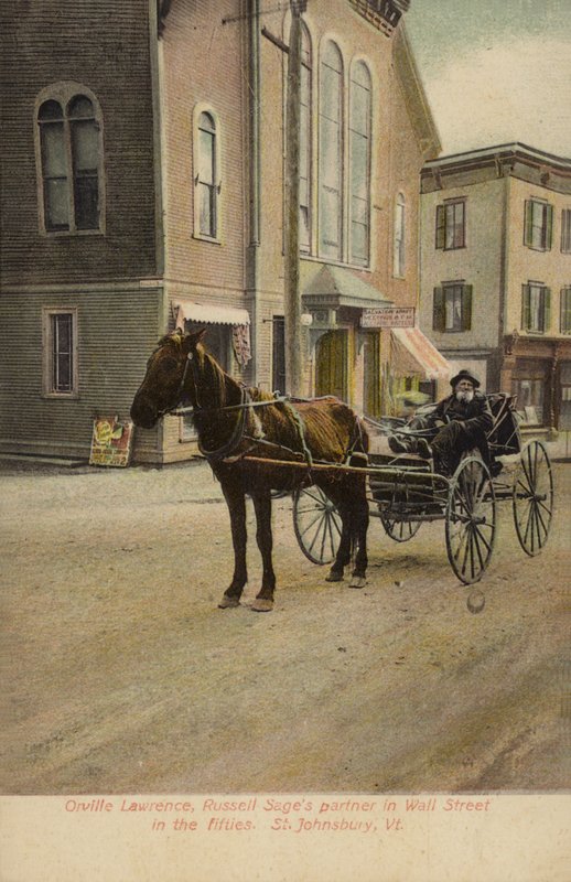 Orville Lawrence, Russell Sages partner i Wall Street i halvtredserne, St Johnsbury, Vermont, USA (farvefoto) af American Photographer