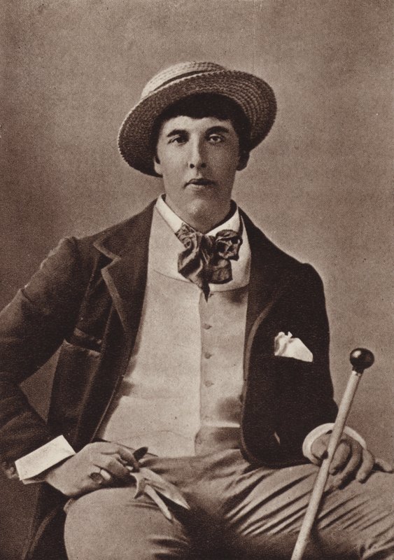 Oscar Wilde, irsk digter og dramatiker, i Amerika (s/h-foto) af American Photographer