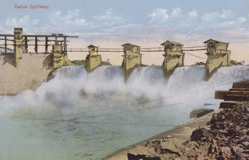 Panamakanalen, Gatun Spillway (farvefoto) af American Photographer