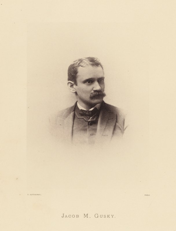Fremtrædende pennsylvanere: Jacob M Gusky (s/h-foto) af American Photographer