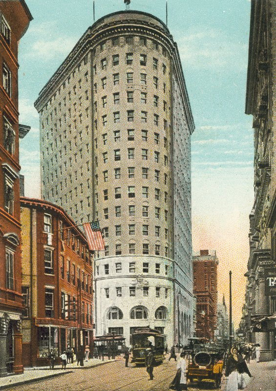 Providence, Rhode Island: Turks Head Building og Westminster Street (foto i farver) af American Photographer