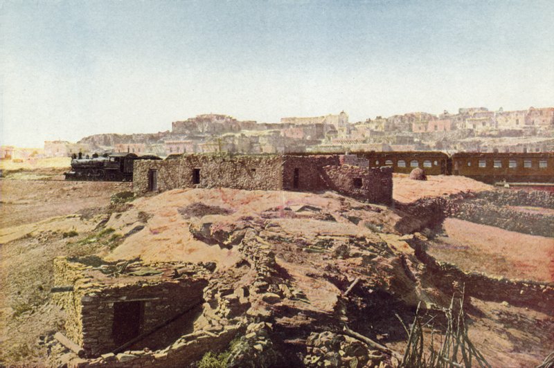 Pueblo of Laguna, New Mexico (farvet foto) af American Photographer