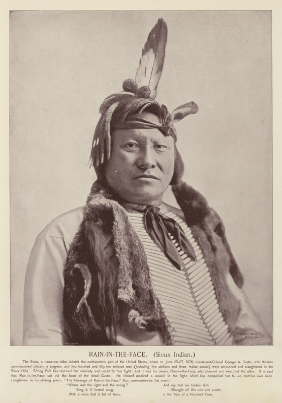 Regn-i-ansigtet, Sioux-indianer af American Photographer
