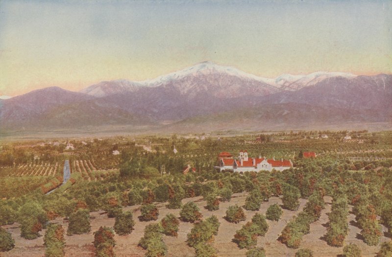 Redlands, Californien, udsigt fra Smiley Heights (foto i farver) af American Photographer
