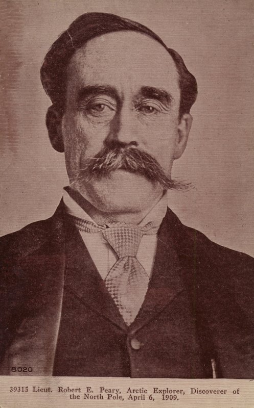 Robert Peary (1856-1920), amerikansk arktisk opdagelsesrejsende (s/h-foto) af American Photographer