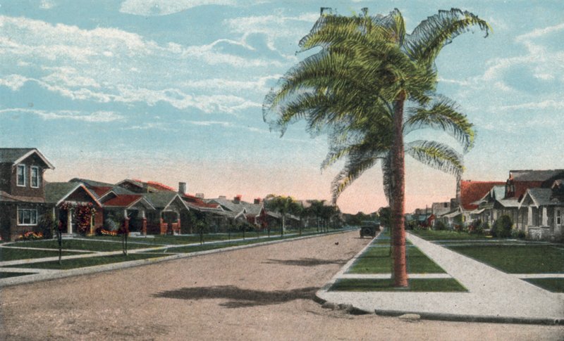 San Diego, Californien: Residence Street (farvefoto) af American Photographer