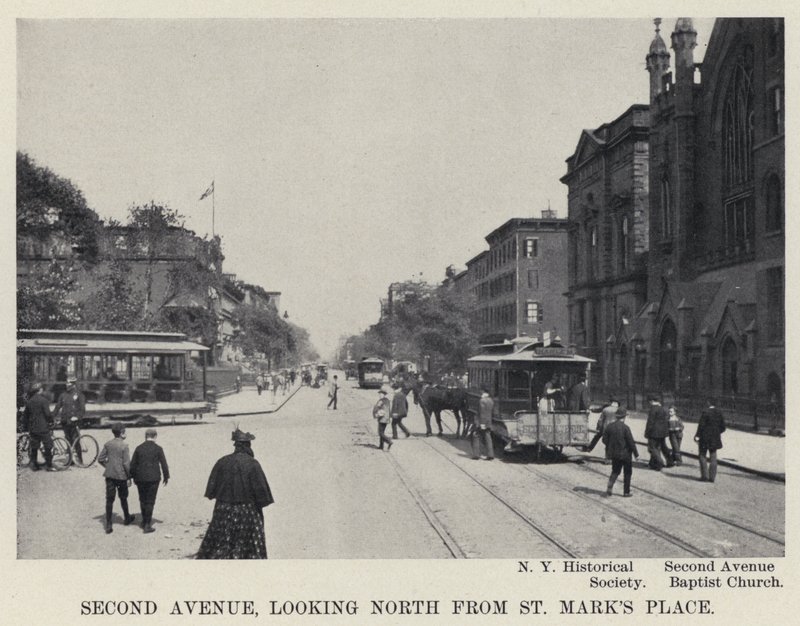 Second Avenue, ser nordpå fra St Mark