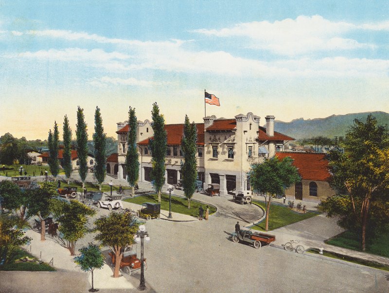 Southern Pacific Depot, Tucson (farvefoto) af American Photographer