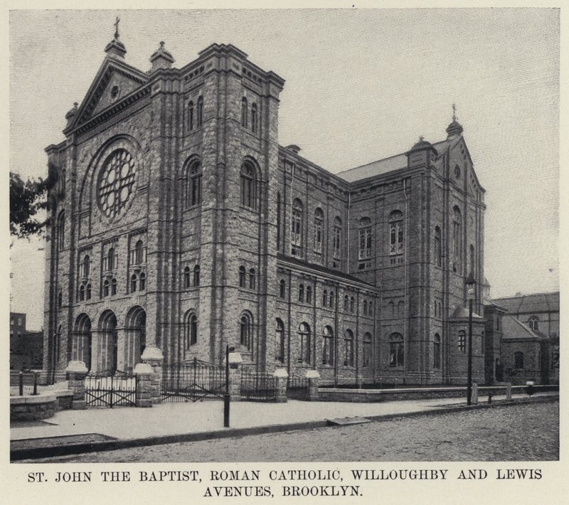 St John the Baptist, romersk-katolske Willoughby og Lewis Avenues, Brooklyn (s/h foto) af American Photographer
