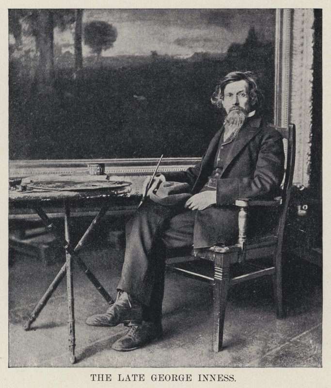 Den afdøde George Inness (s/h foto) af American Photographer