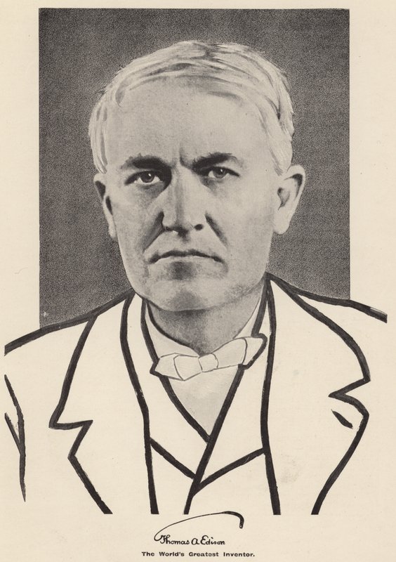 Thomas Edison (s/h-foto) af American Photographer