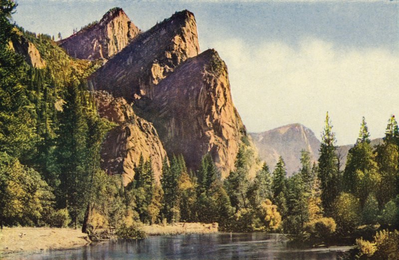 Tre brødre, Yosemite National Park (farvefoto) af American Photographer