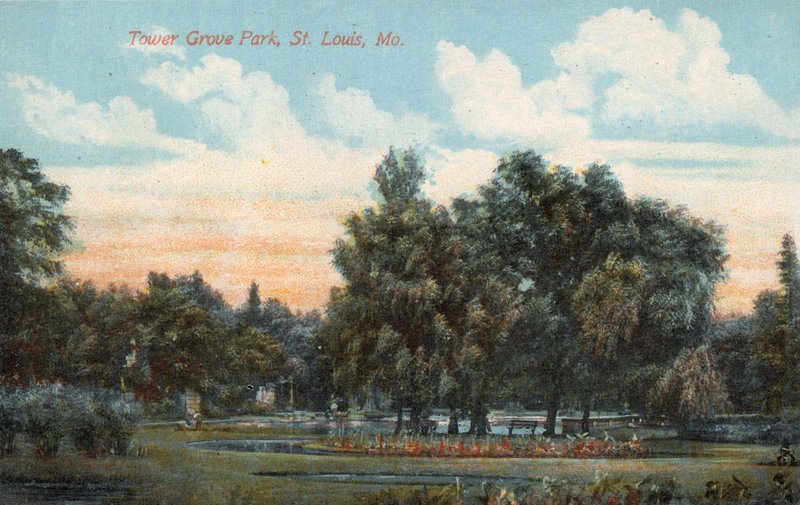 Tower Grove Park, St Louis, Mo (farvefoto) af American Photographer