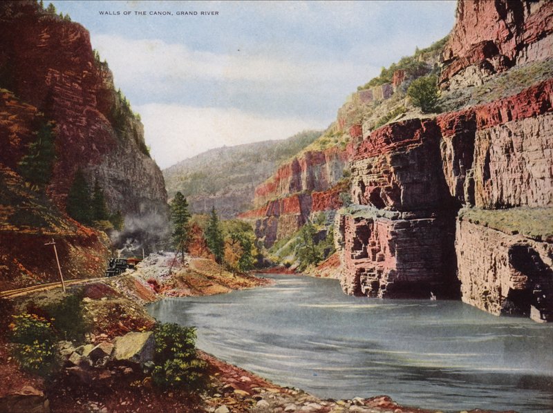 Walls of the Canon, Grand River (farvefoto) af American Photographer
