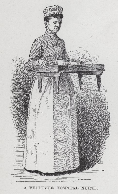 En Bellevue Hospitalssygeplejerske (litho) af American School