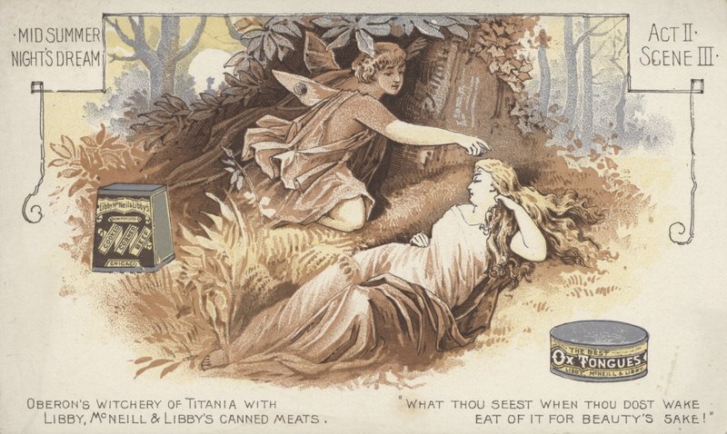 En skærsommernatsdrøm, anden akt, scene iii (chromolitho) af American School