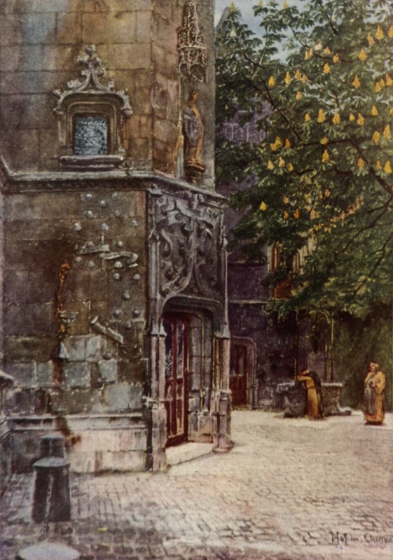Et beskyttet hjørne af Paris (farve litho) af American School