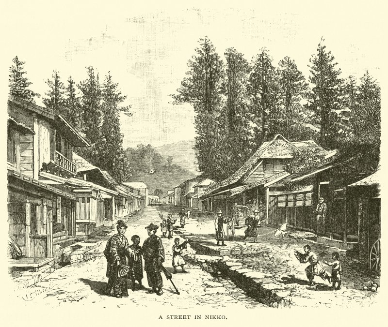 En gade i Nikko af American School