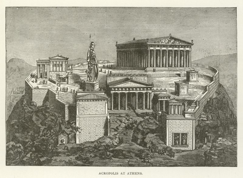 Akropolis i Athen af American School