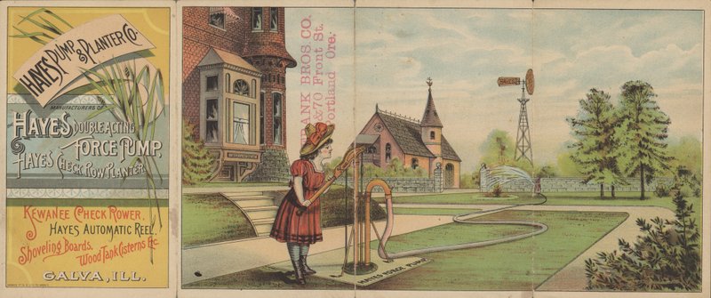 Annonce for Hayes Pump and Planter Company (farve litho) af American School