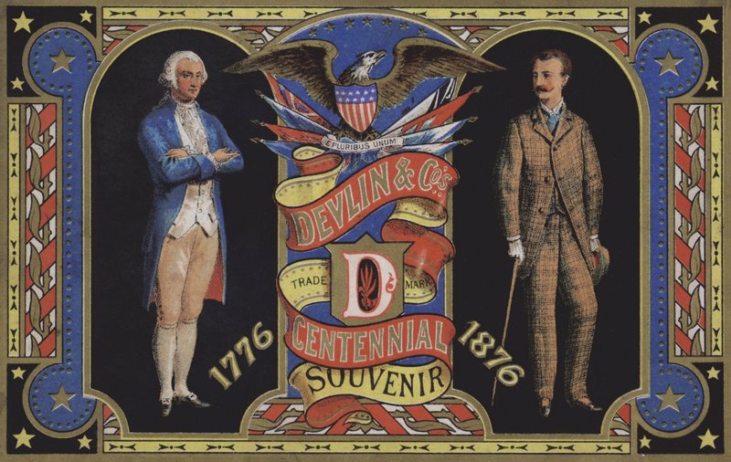 Amerikansk 200-års jubilæum, 1776, 1876 af American School