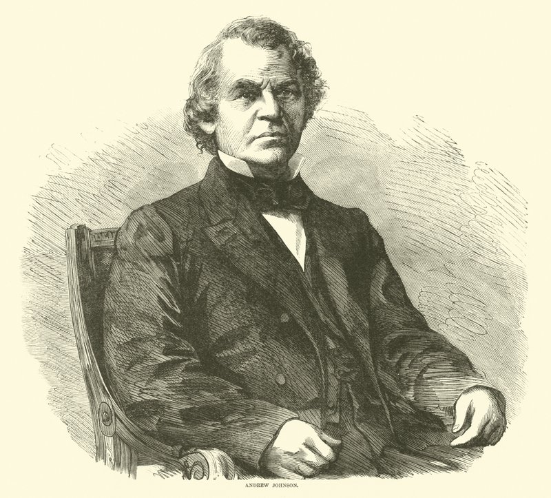 Andrew Johnson, april 1865 af American School