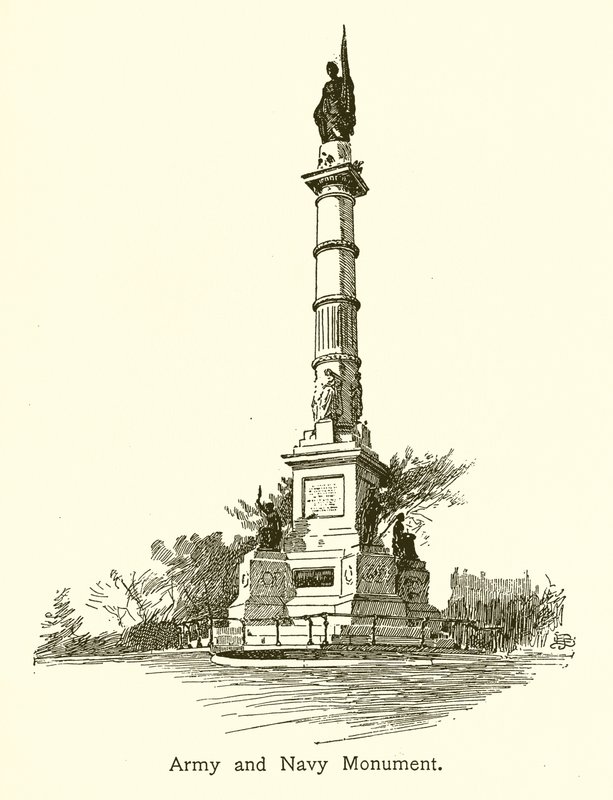 Army and Navy Monument, Boston Common af American School
